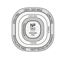 Bougie - N°63 - Popcorn Fizz 500ml - Hello Candle