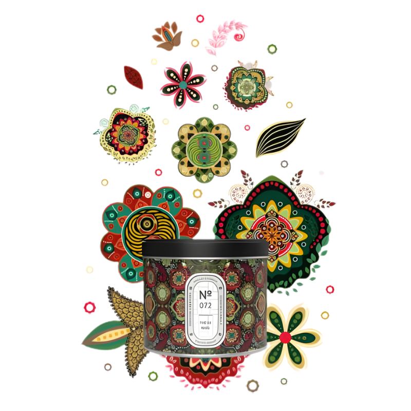 Bougie - N°72 - Thé de Noël 500ml - Hello Candle