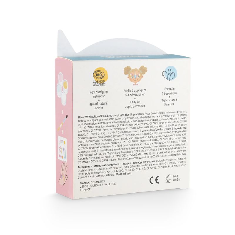 Kit maquillage enfant bio 4 couleurs Licorne