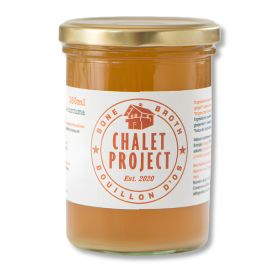 Bouillon d'os de poulet bio au gingembre et curcuma