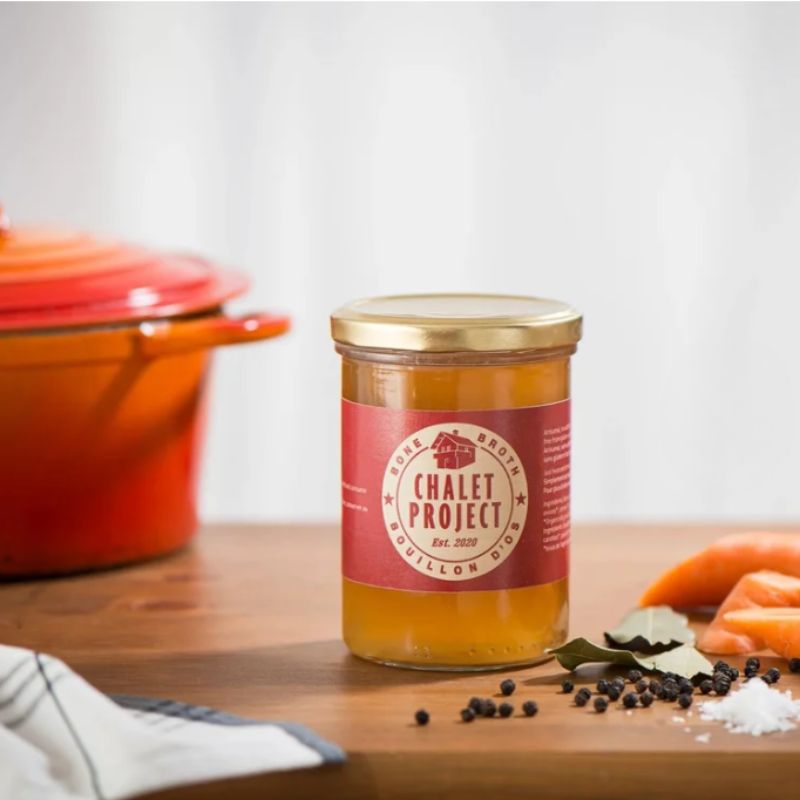 Bouillon d'os de boeuf bio