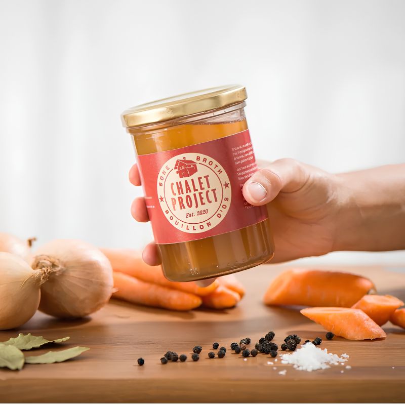 Bouillon d'os de boeuf bio
