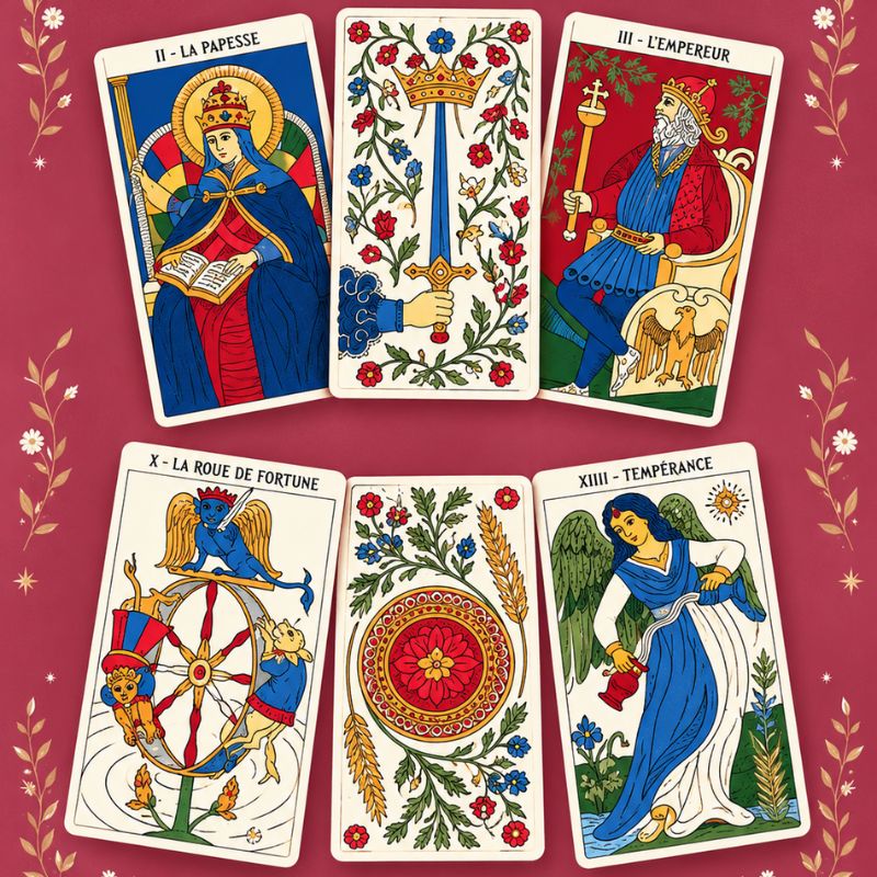 Le Tarot de Marseille de l'épanouissement - Cartes - Emilie Porte